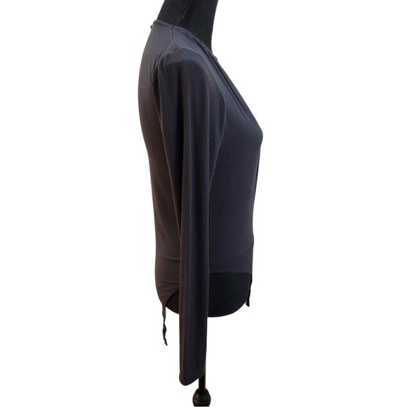 Topshop Gray Keyhole Bodysuit, Size US 4 - Picture 4 of 7